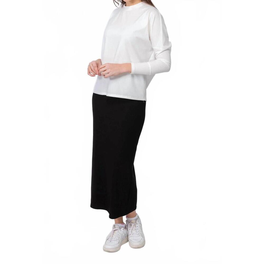 NEW KMW midi tube skirt in black